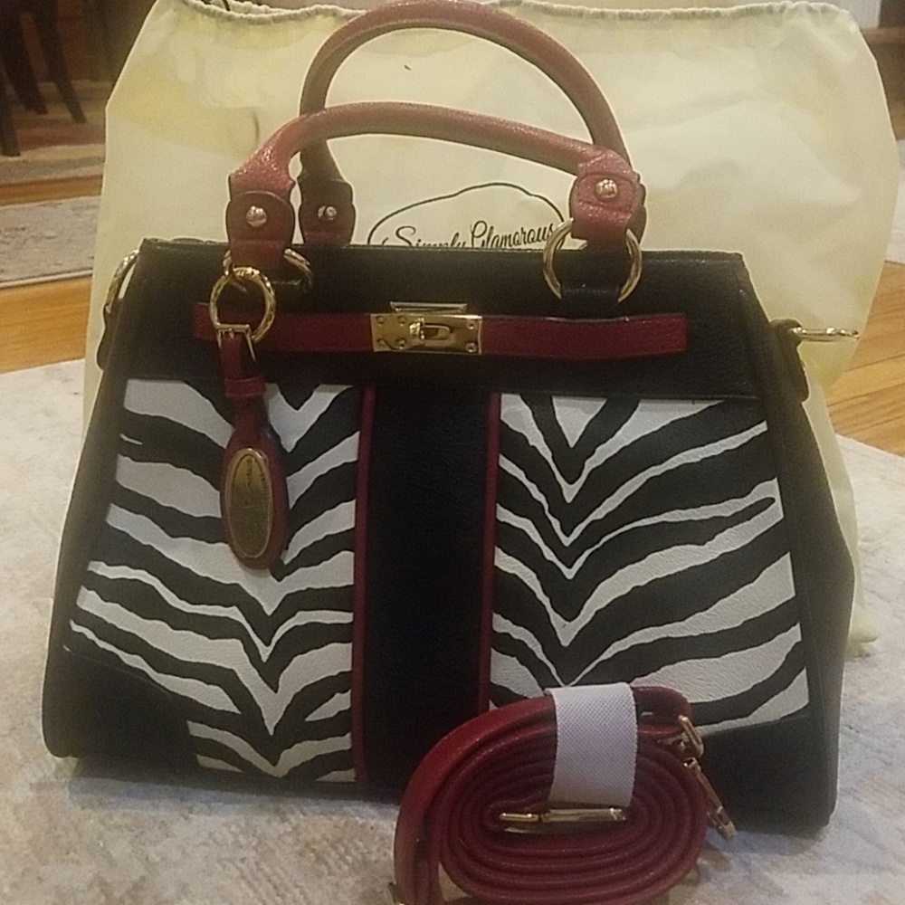 Zebra print bag